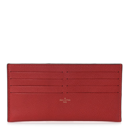 Louis Vuitton Calfskin Felicie Card Holder Insert Cherry 1 of 7