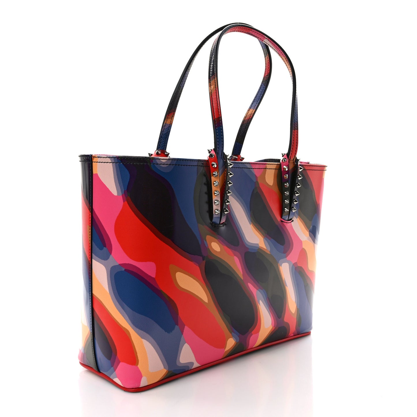 Patent Calfskin Paris Illusion Cabata Tote Multicolor