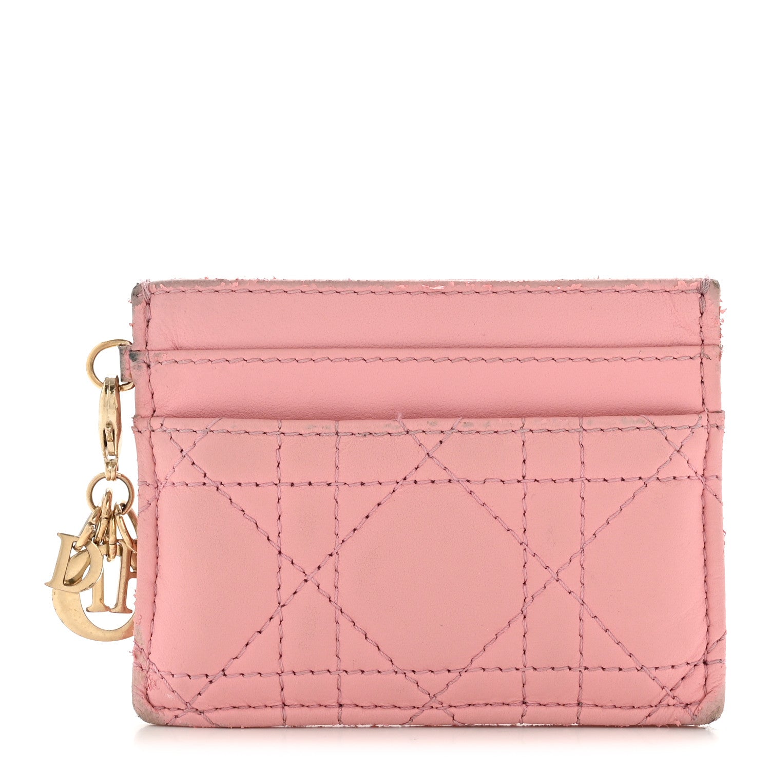 Christian Dior Lambskin Cannage Lady Dior Five-Slots Card Holder Melacoton 1 of 11