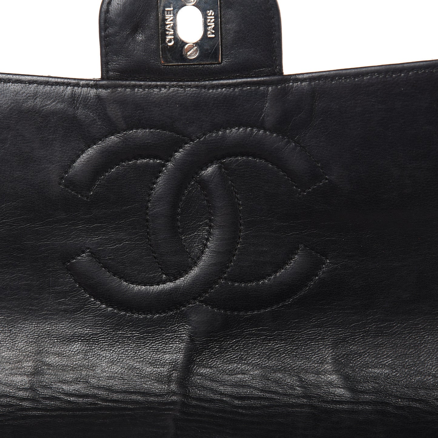 Lambskin Micro Quilted Medium Single Flap Black