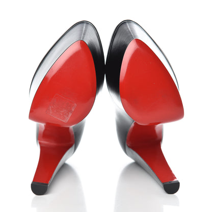 Christian Louboutin Shiny Calfskin Alta Vicky 160 Pumps 38.5 Black 5 of 7