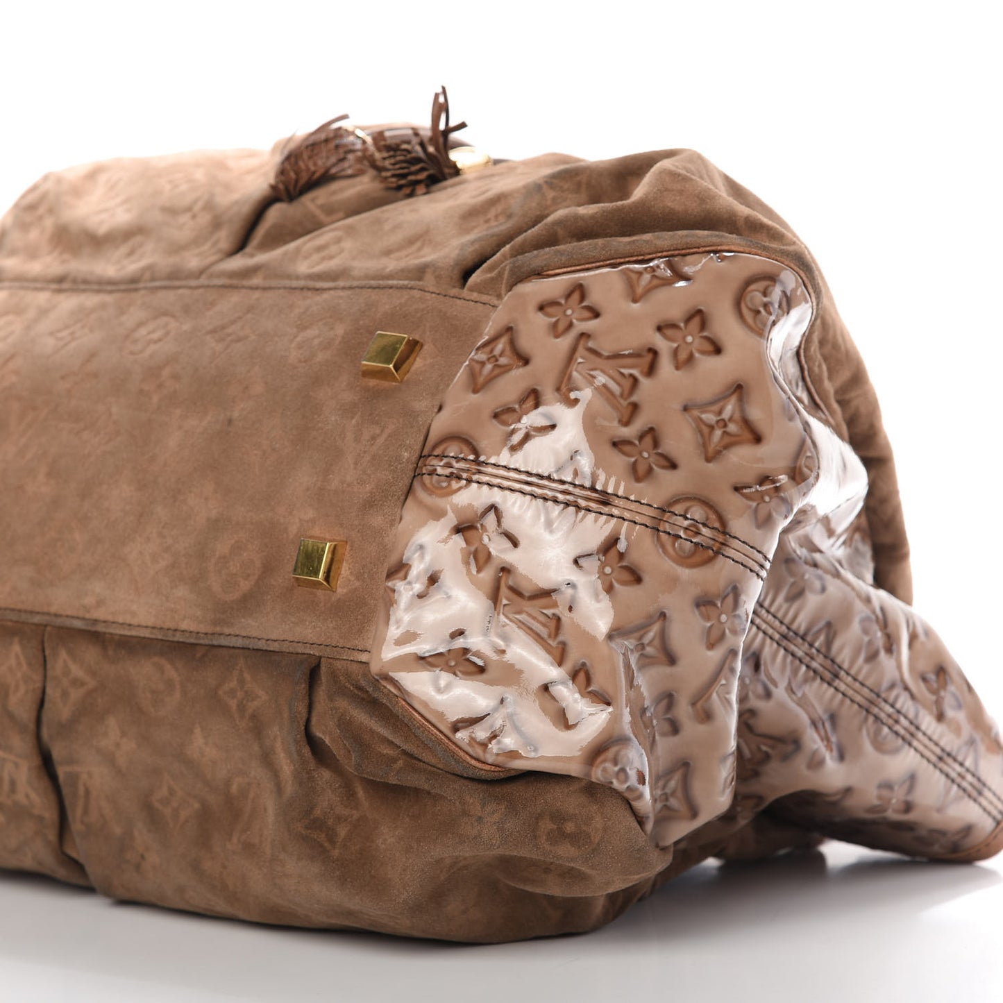 Suede Patent Monogram Irene Brown