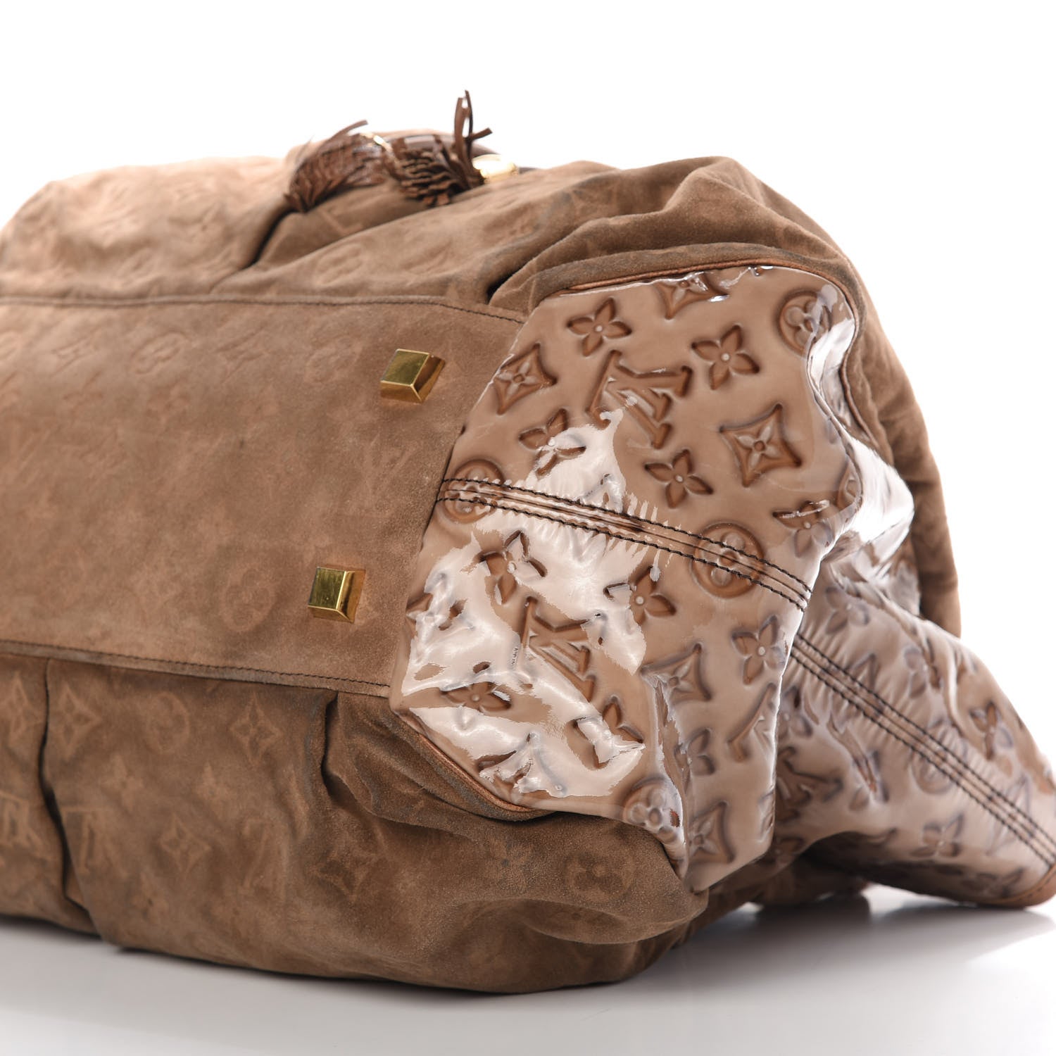 Louis Vuitton Suede Patent Monogram Irene Brown 7 of 10