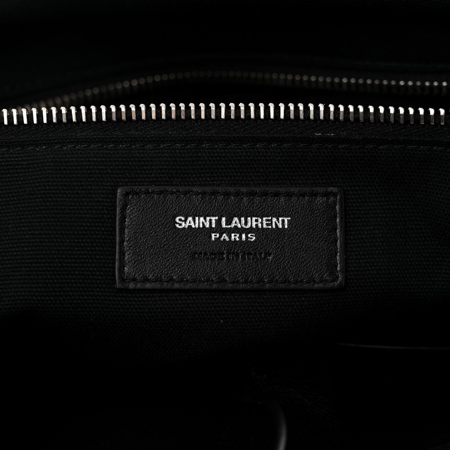 Saint Laurent Canvas Calfskin Gabardine Convertible ID Khaki Black 6 of 10