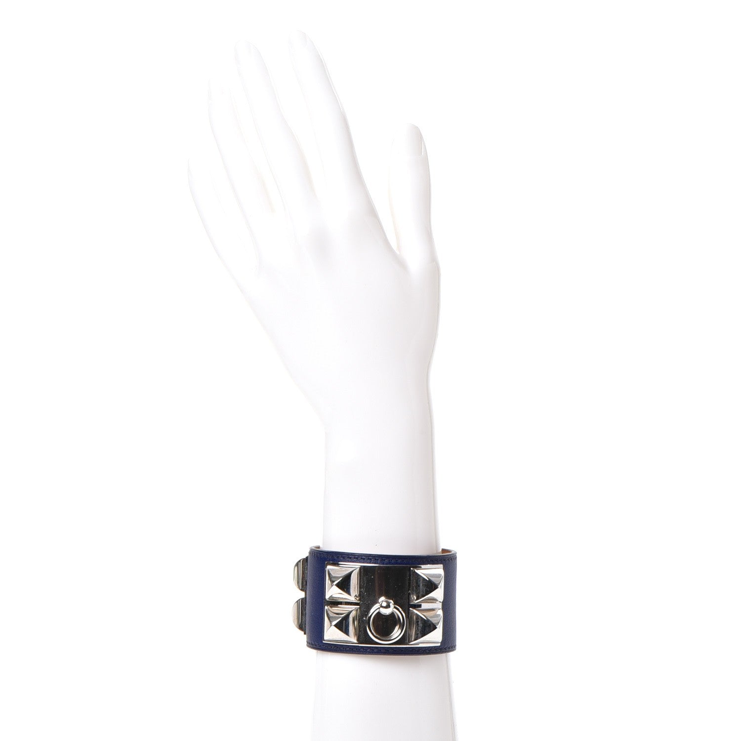 Hermes Swift Collier de Chien CDC Bracelet S Bleu Saphir 2 of 8