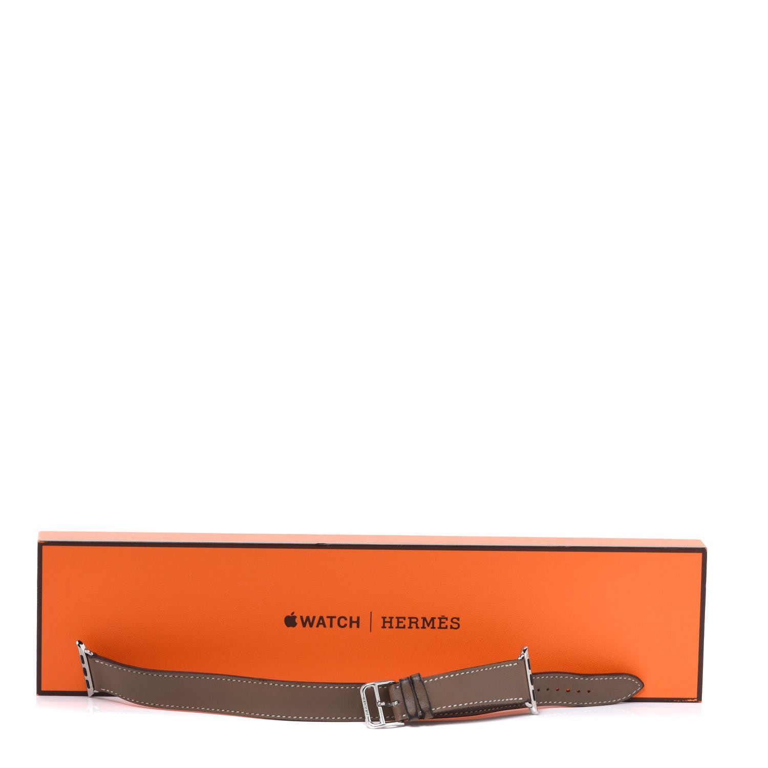 Hermes Swift 38mm Apple Watch Double Tour Band Etoupe 7 of 7
