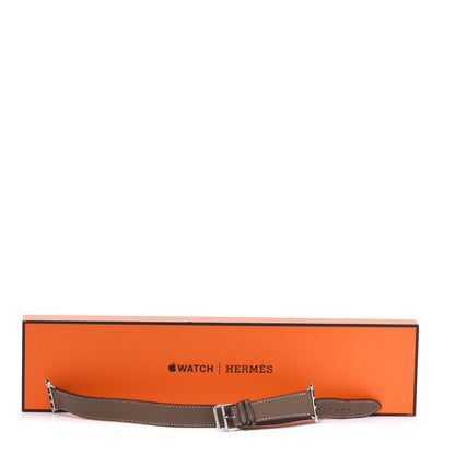 Hermes Swift 38mm Apple Watch Double Tour Band Etoupe 7 of 7