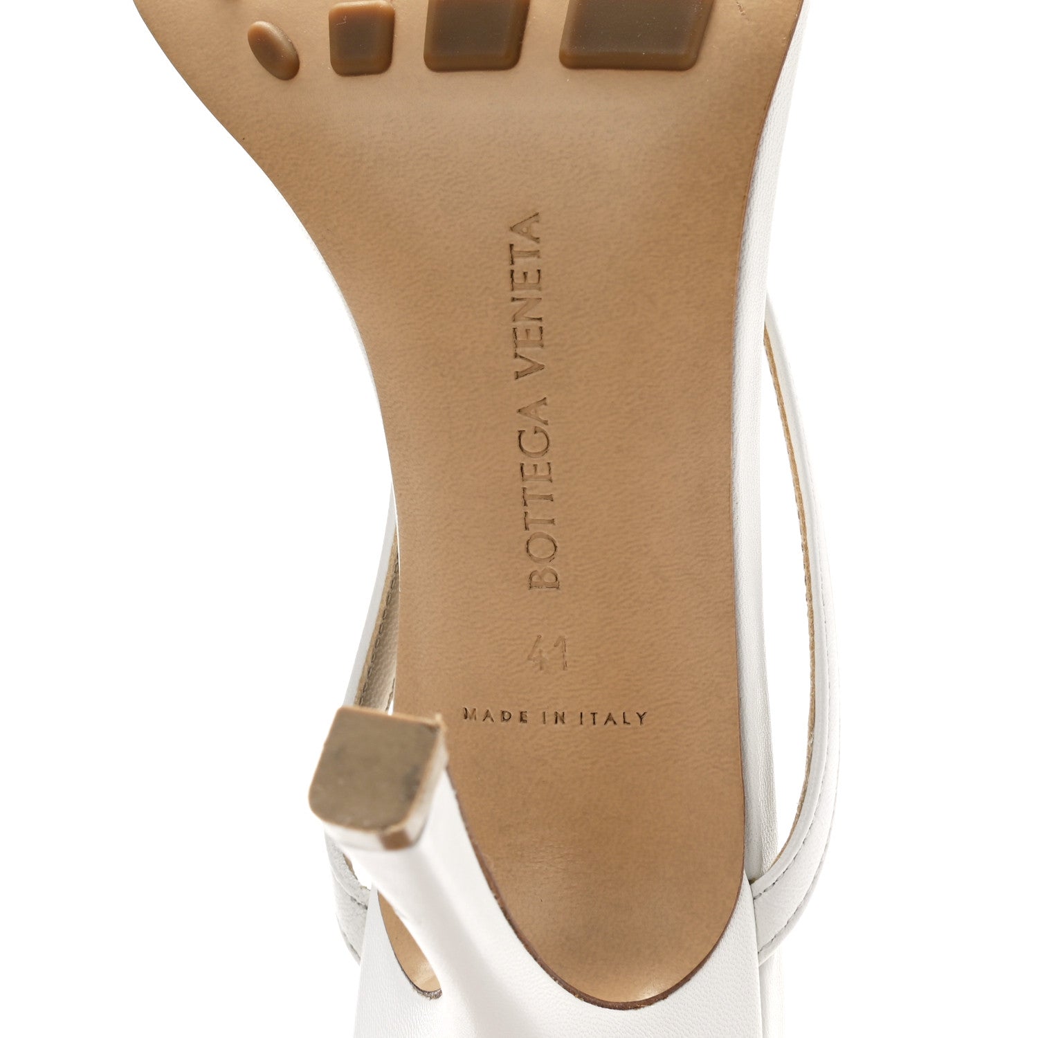 Bottega Veneta Lambskin Stretch Multi Strap 90mm Sandals 41 Optic White 6 of 9