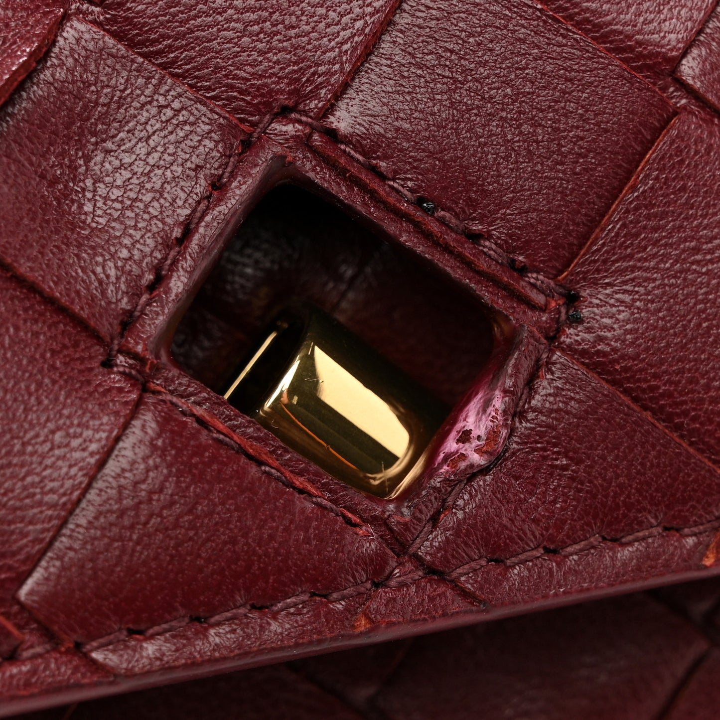 Nappa Intrecciato Long Andiamo Top Handle Clutch Barolo Barolo