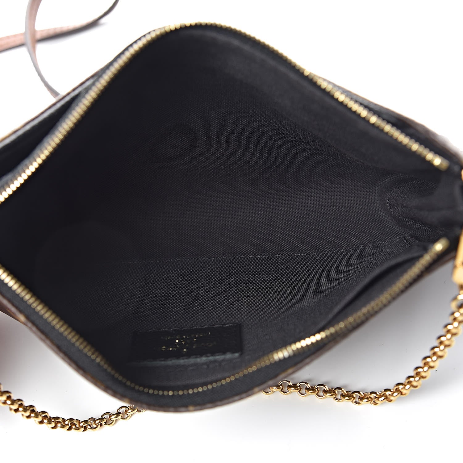 Louis Vuitton Monogram Pallas Clutch Black 5 of 10