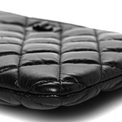 Chanel Aged Calfskin Quilted Medium Reissue Cosmetic Case So Black 10 of 10