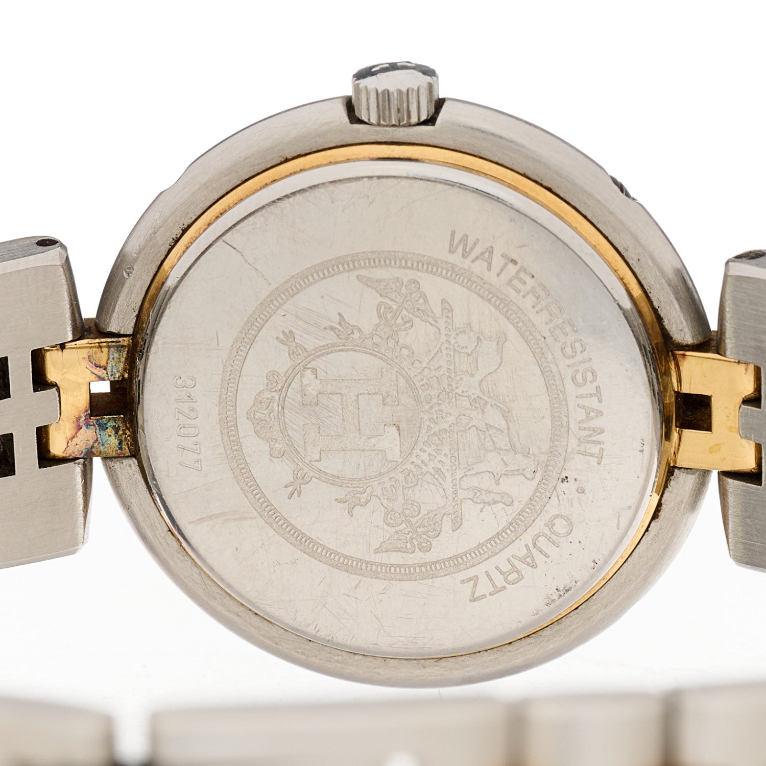 Hermes Stainless Steel 25mm Clipper Quartz Watch Gold 2 of 2