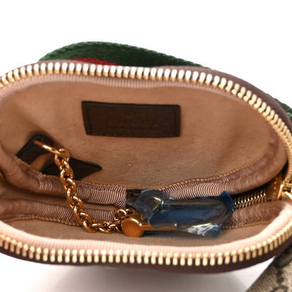 Gucci GG Supreme Monogram Web Ophidia Utility Belt Bag 95 38 Beige Ebony New Acero 6 of 11