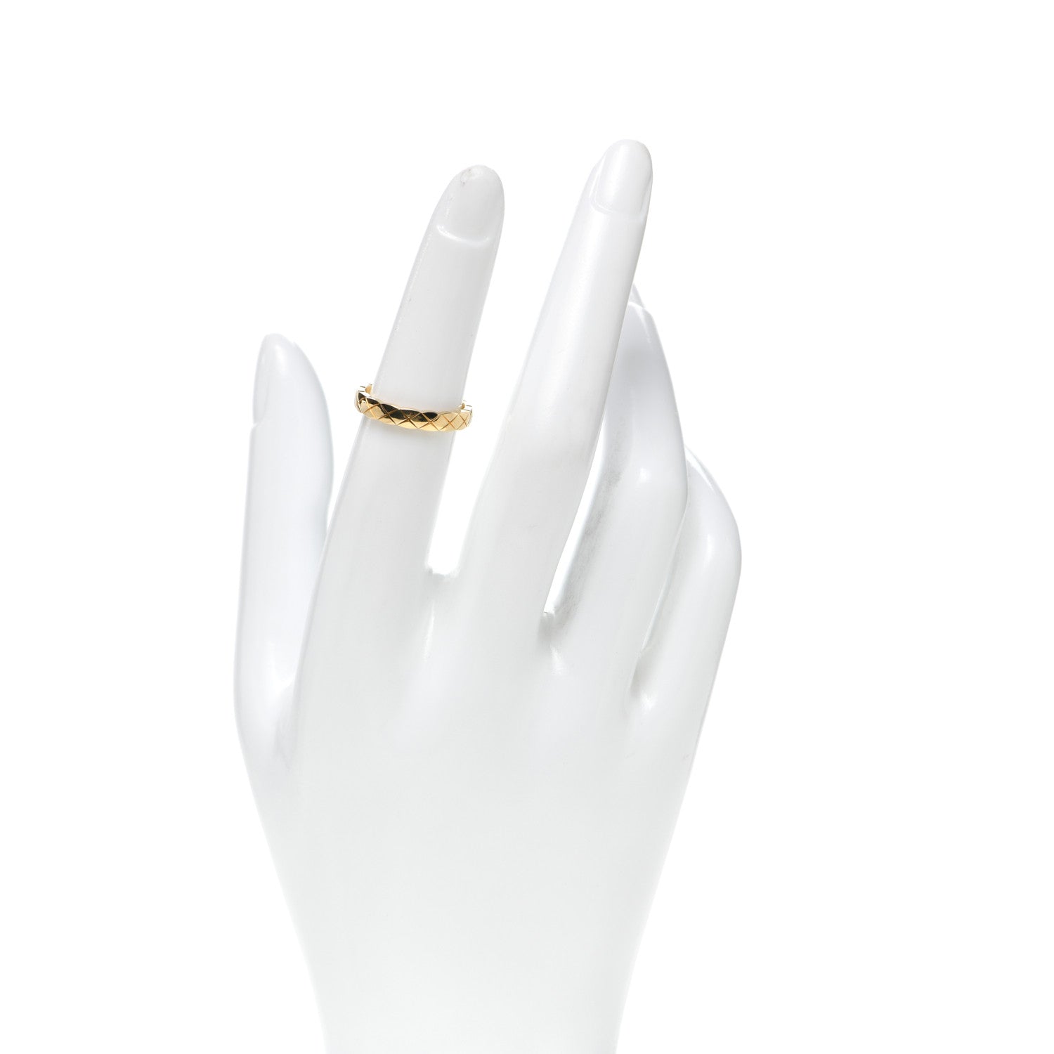 Chanel 18K Yellow Gold Mini Coco Crush Ring 50 5.25 2 of 5