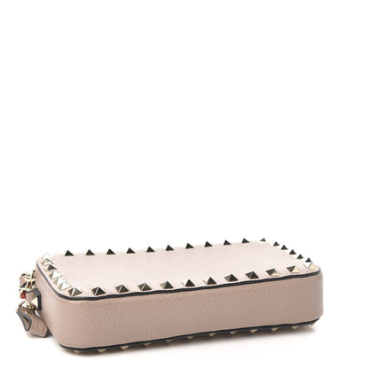Valentino Garavani Calfskin Rockstud Small Chain Shoulder Bag Poudre 3 of 7