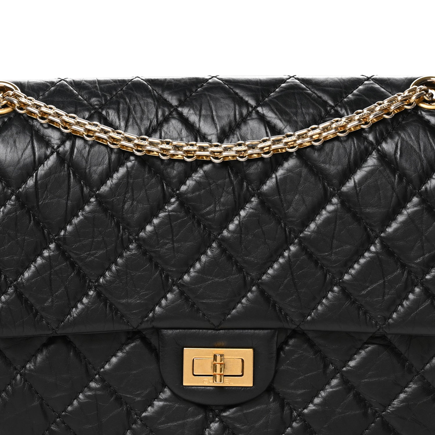 Chanel Aged Calfskin Quilted 2.55 Reissue 226 Flap Black 8 of 12