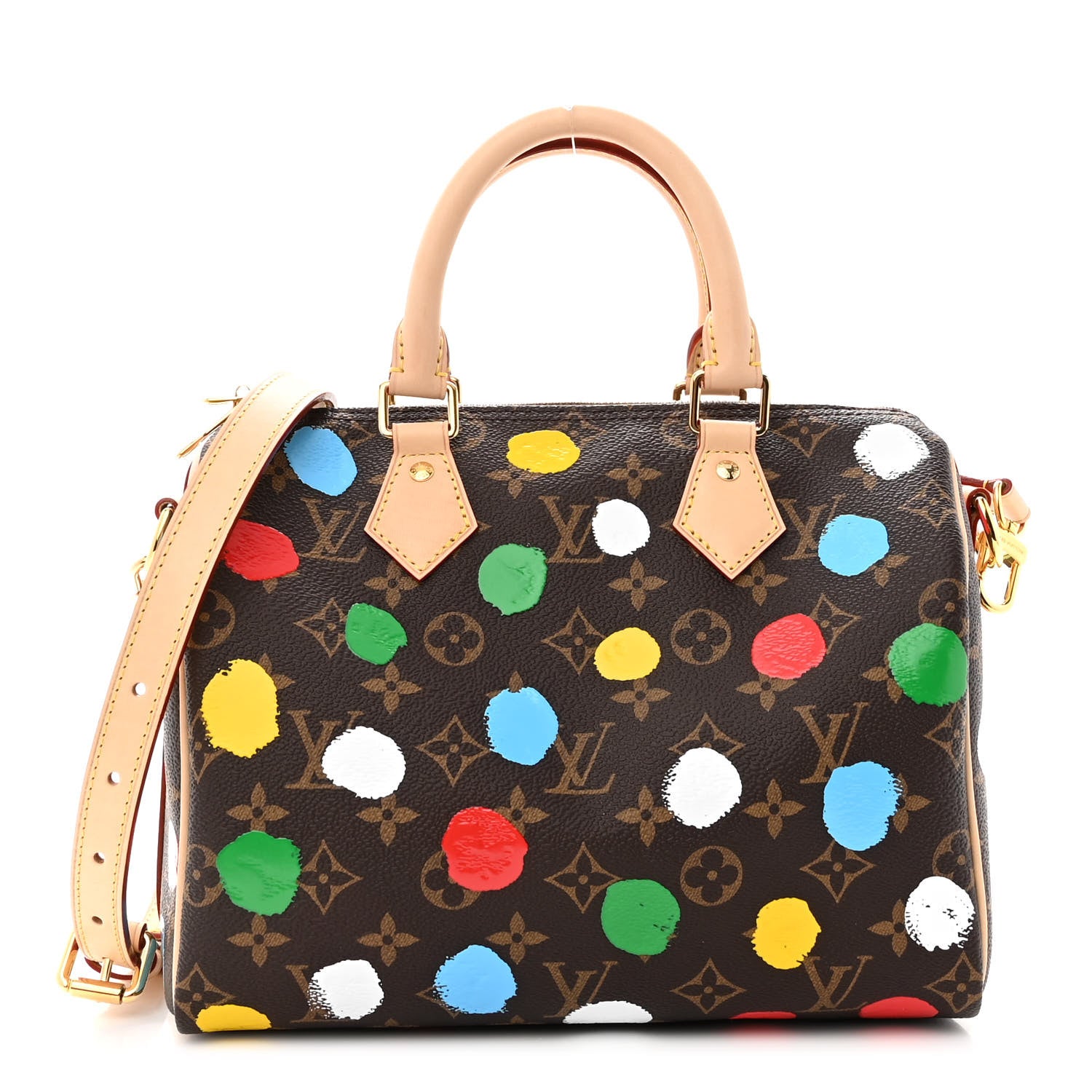 Louis Vuitton LV X YK Monogram Speedy Bandouliere 25 Multicolor 1 of 10