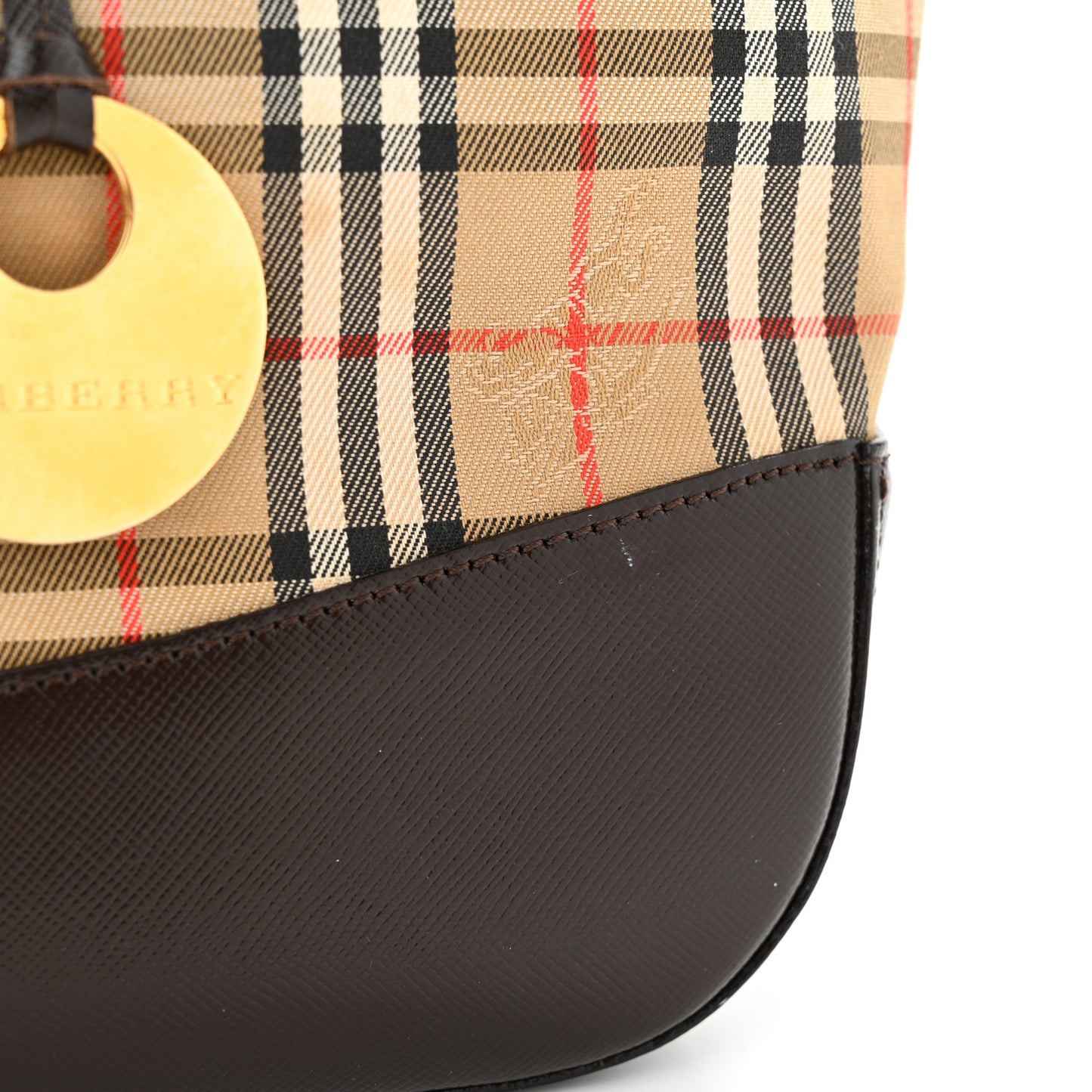 Canvas House Check Mini Tote Black