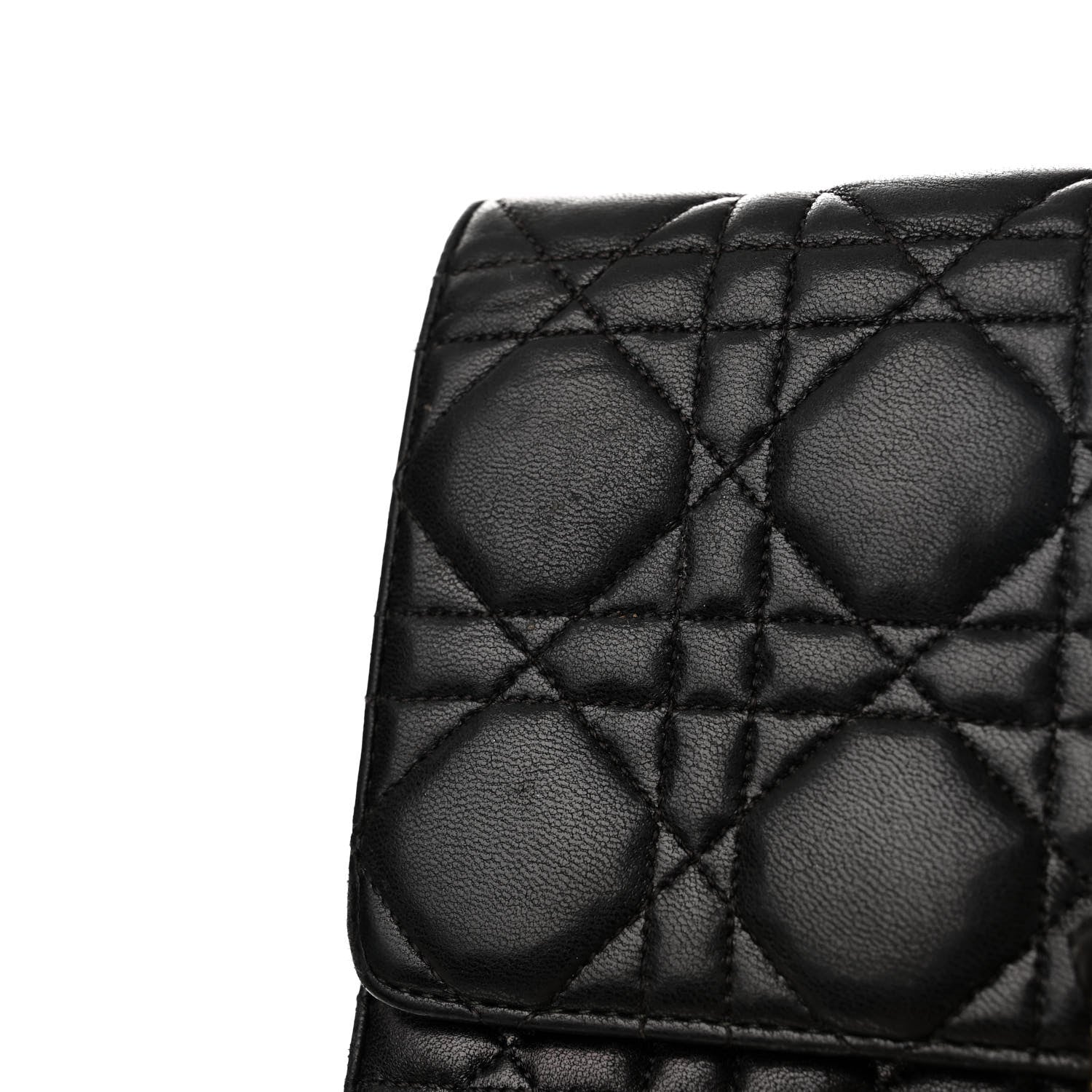 Christian Dior Lambskin Cannage Miss Dior Promenade Pouch Black 10 of 15
