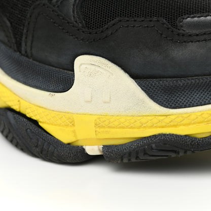 Balenciaga Fabric Mesh Womens Triple S Sneakers 37 Black Yellow 13 of 15