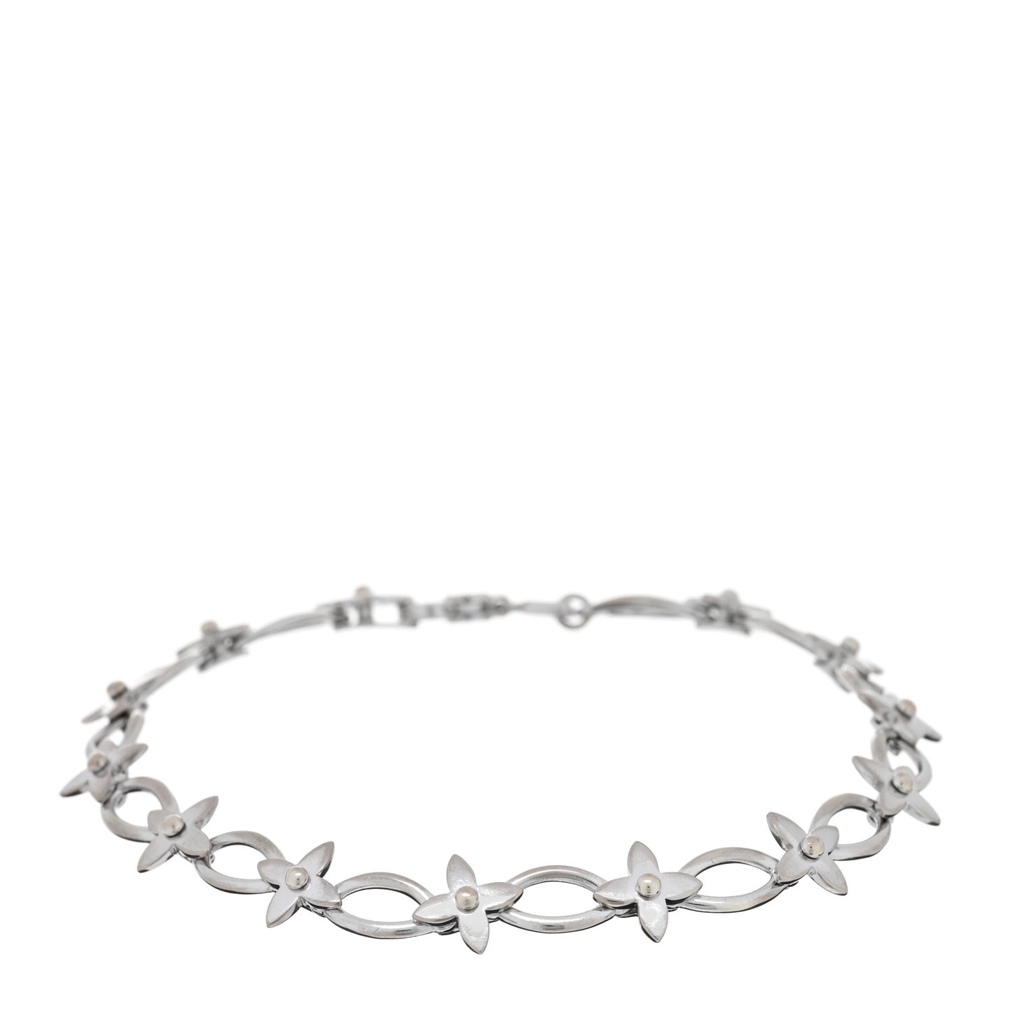 18k White Yellow Gold Idylle Blossom Link Bracelet
