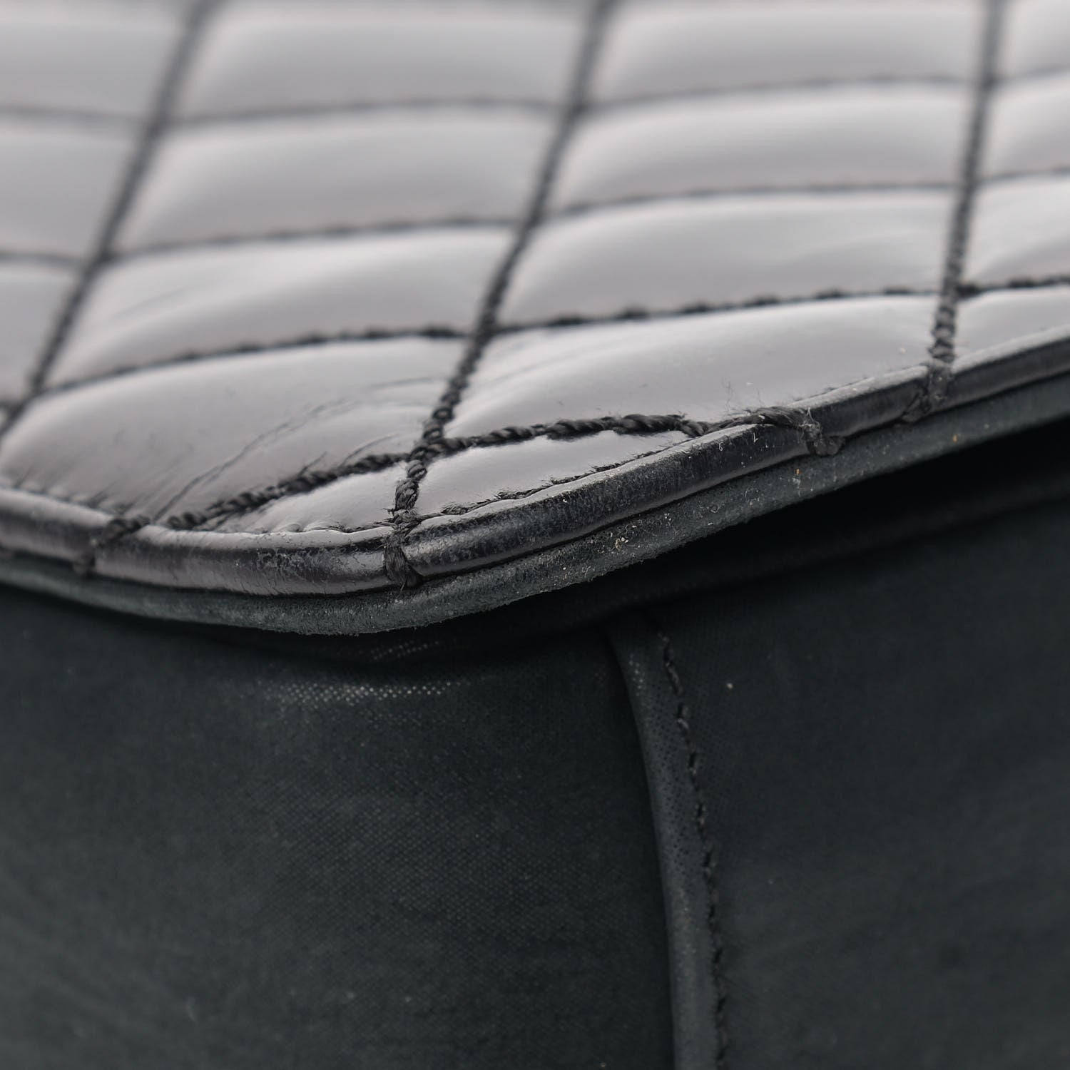 Chanel Glazed Calfskin Quilted Medium Day Trip Flap Black 9 of 14