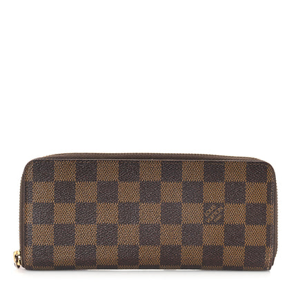 Louis Vuitton Damier Ebene Clemence Wallet Cherry 1 of 8