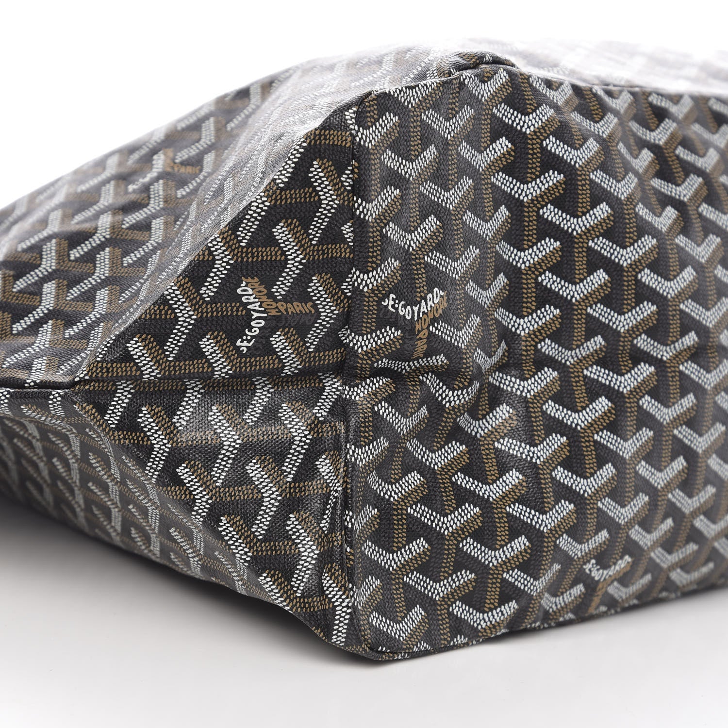 Goyard Goyardine Saint Louis GM Black Gold 8 of 10