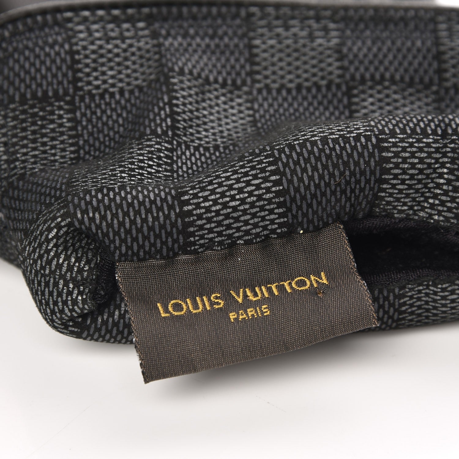 Louis Vuitton Lambskin Damier Graphite Mens Gloves 213676