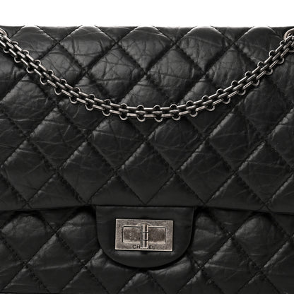 Chanel Aged Calfskin Quilted 2.55 Reissue 227 Flap Black 8 of 14