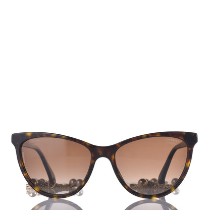 Chanel Acetate Polarized Fantasy Pearl Cat Eye Sunglasses 5341-H Tortoise 2 of 7
