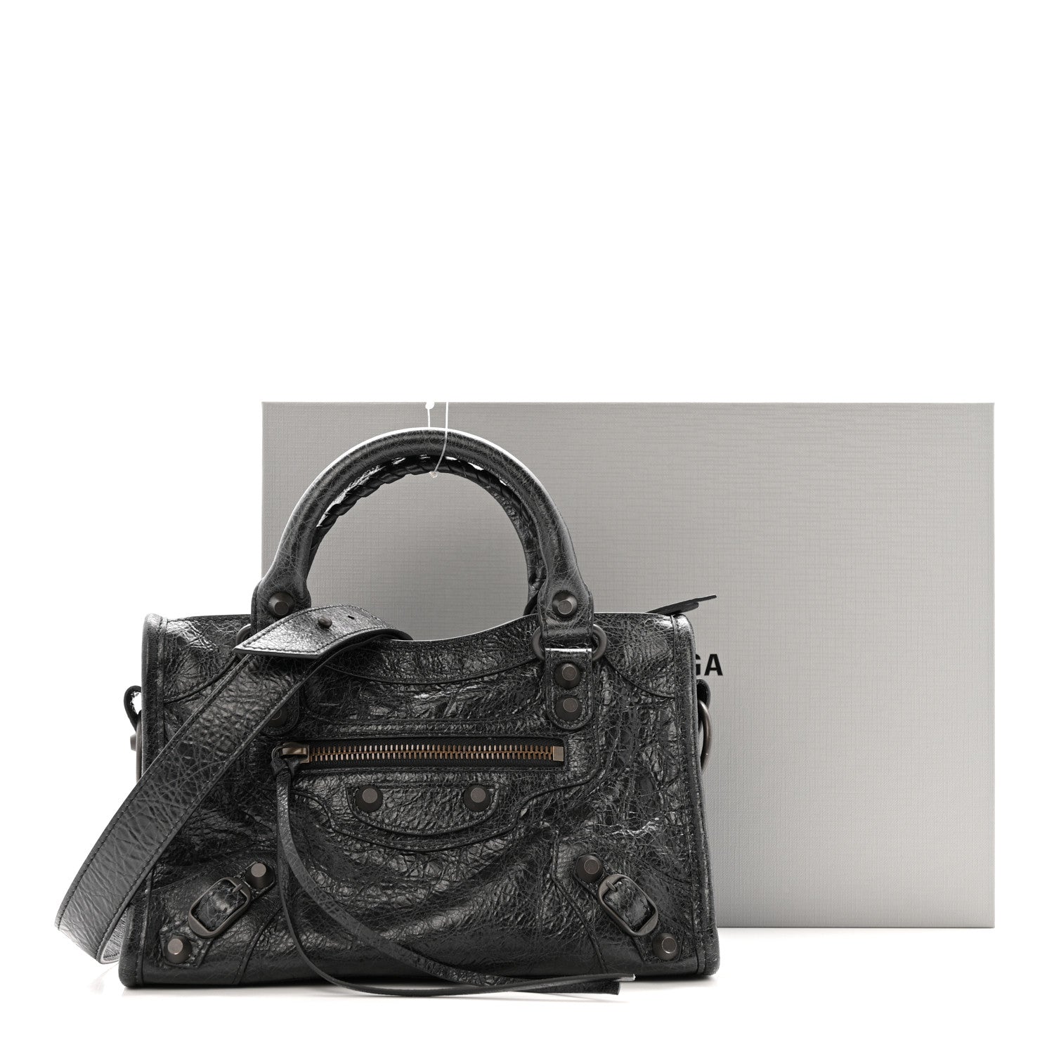 Balenciaga Agneau Arena Classic Hardware Le City Mini  Black 12 of 12