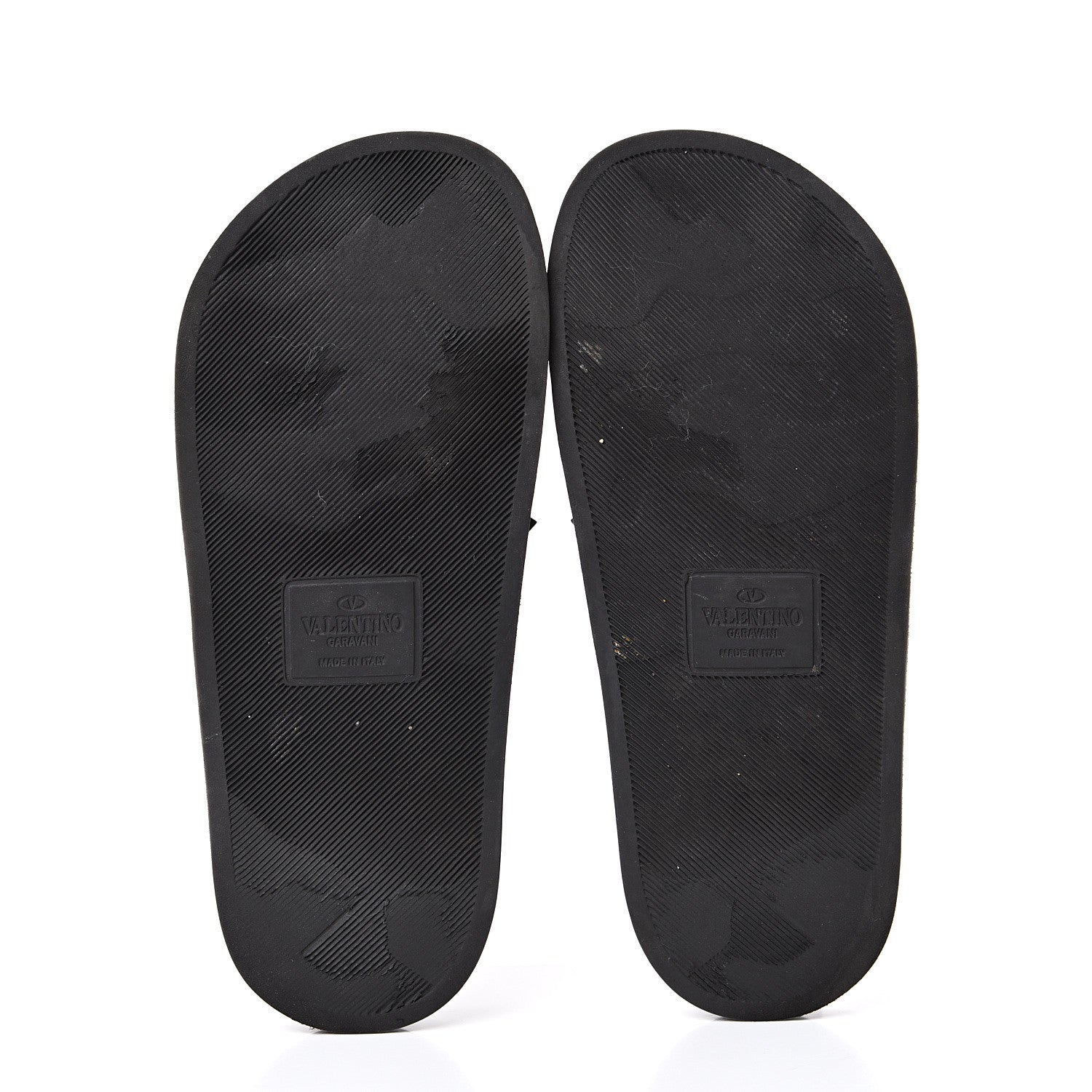 Valentino Garavani Rubber Rockstud Slide Sandals 37 Black 5 of 11