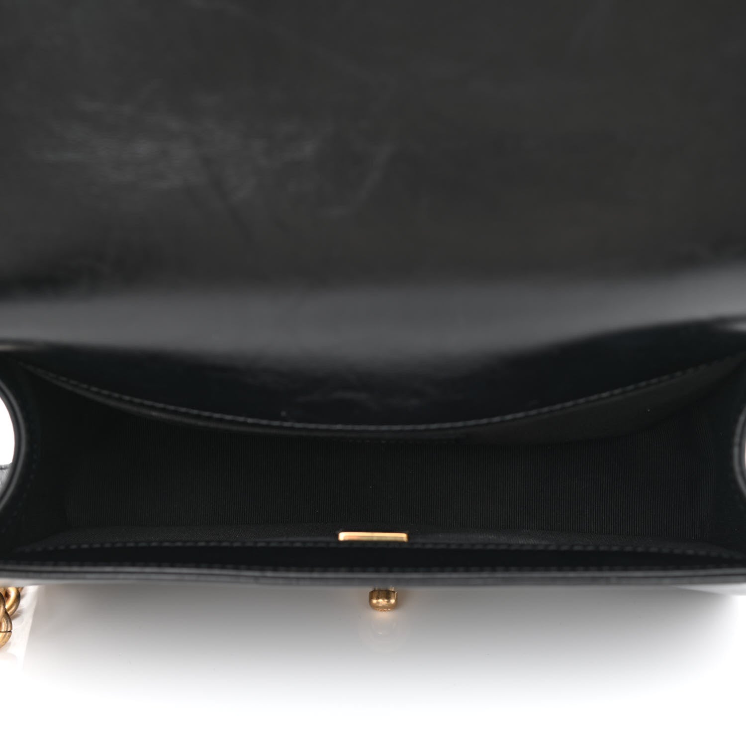 Chanel Metallic Glazed Calfskin Medium Boy Flap Black Gold 5 of 11
