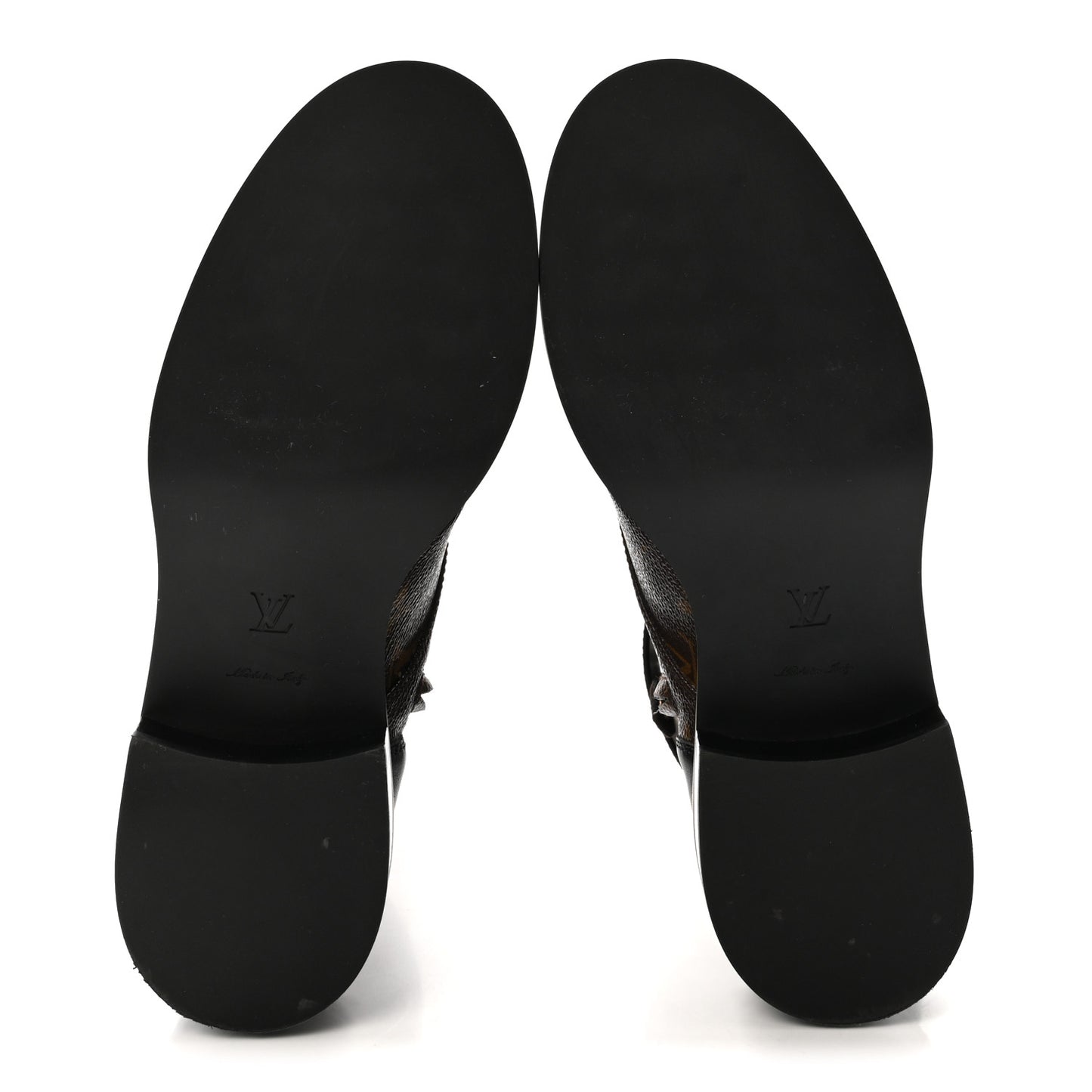 Calfskin Monogram Wonderland Flat Ranger Boots 39 Black