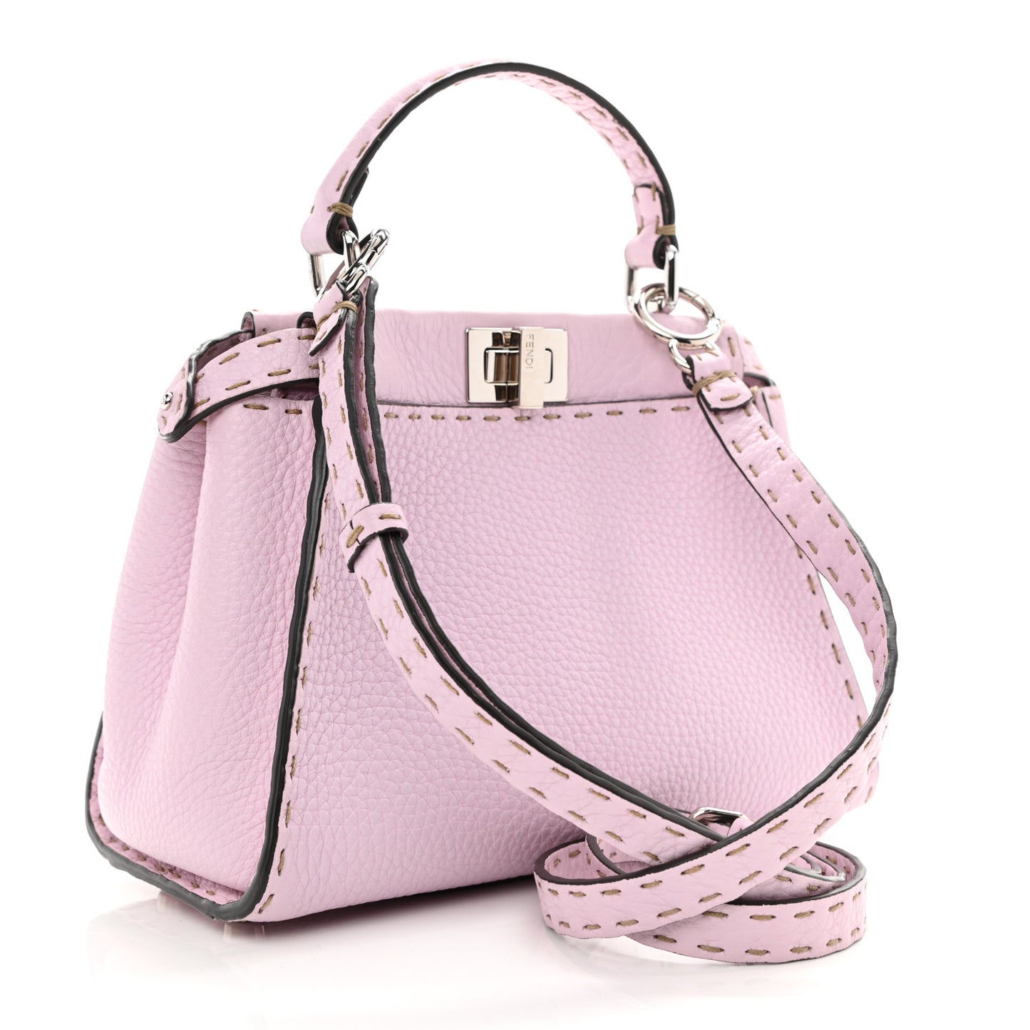 Cuoio Romano Selleria Mini Peekaboo Iconic Satchel Anemone