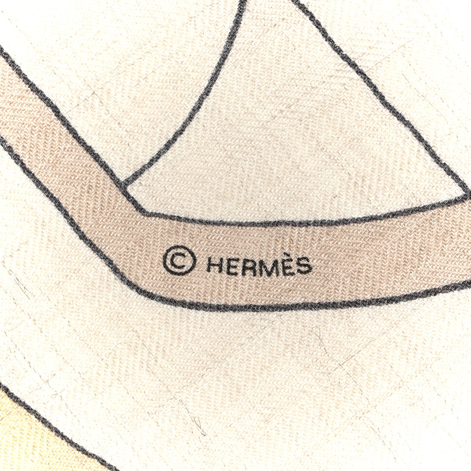 Hermes Cashmere Silk Thalassa Shawl 140 Beige Rose Mastic 6 of 6