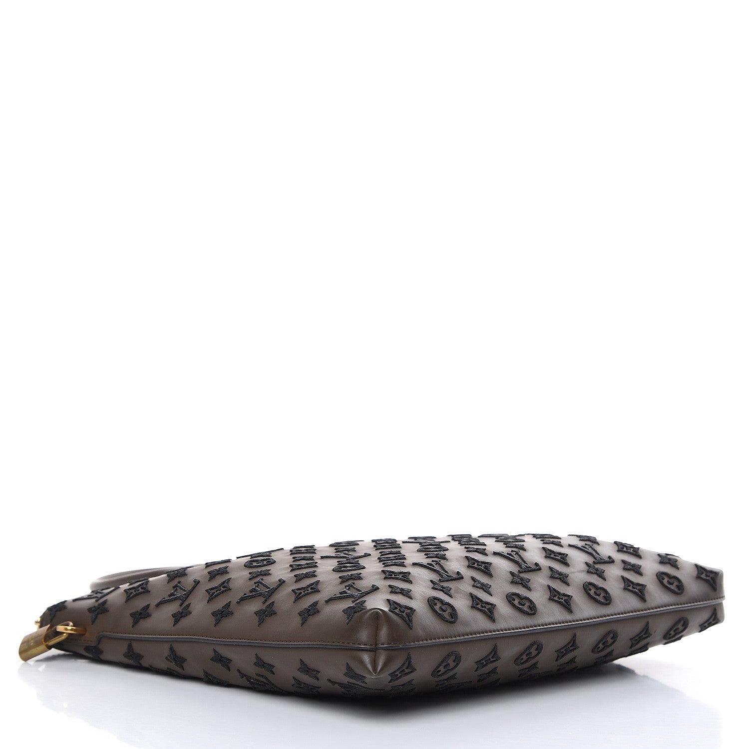 Louis Vuitton Monogram Addiction Vertical Lockit MM Brown 4 of 18