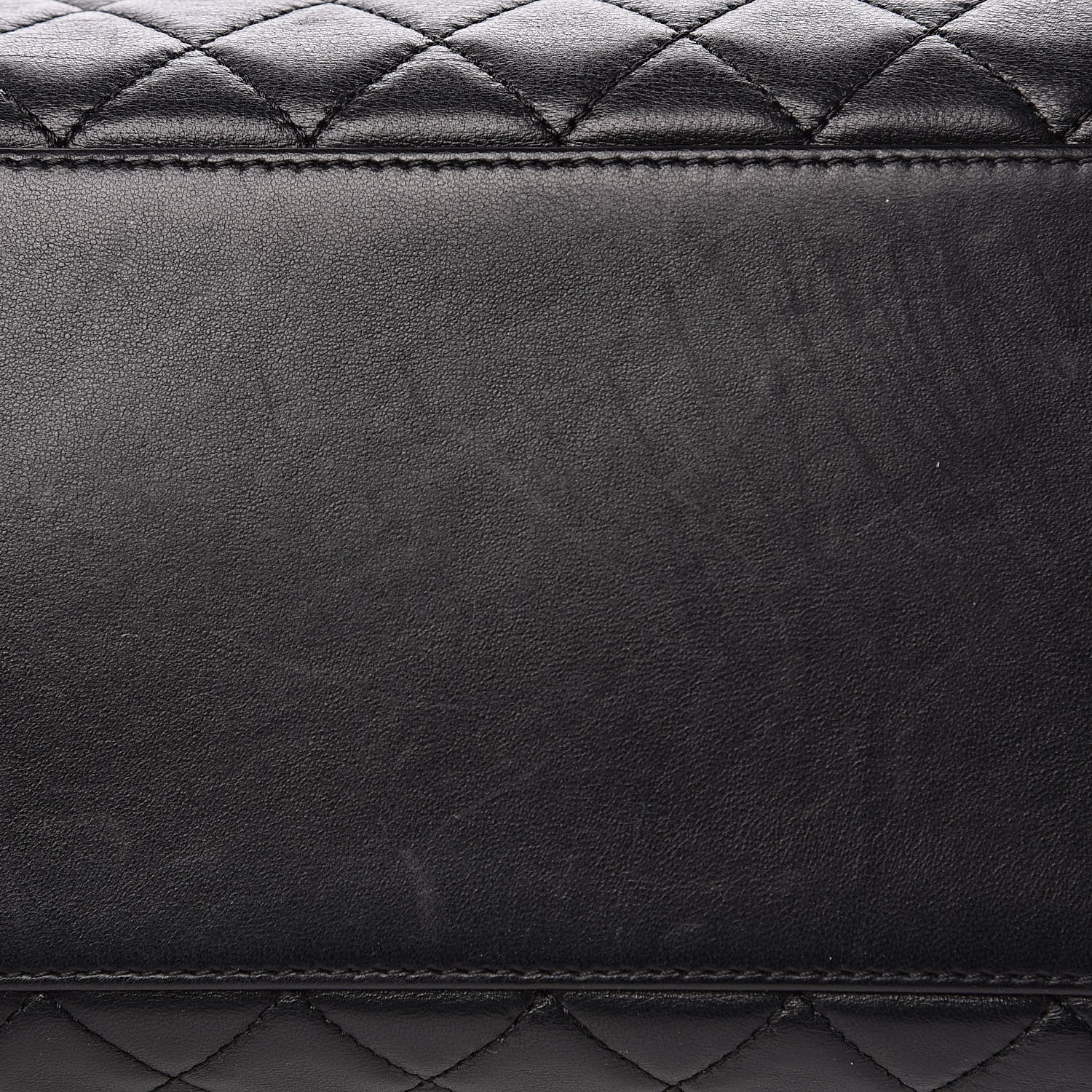 Chanel Lambskin Quilted Large Drawstring Bag Black 10 of 11