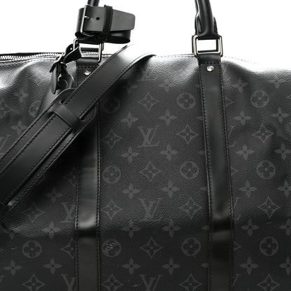 Louis Vuitton Monogram Eclipse Keepall Bandouliere 55 6 of 10