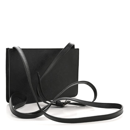 Prada Saffiano Crossbody Bag Black 3 of 9