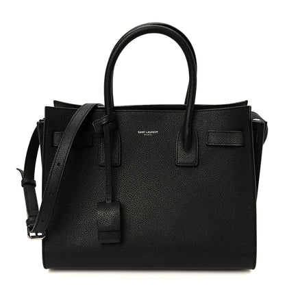 Saint Laurent Grained Calfskin Small Sac De Jour Black 1 of 11