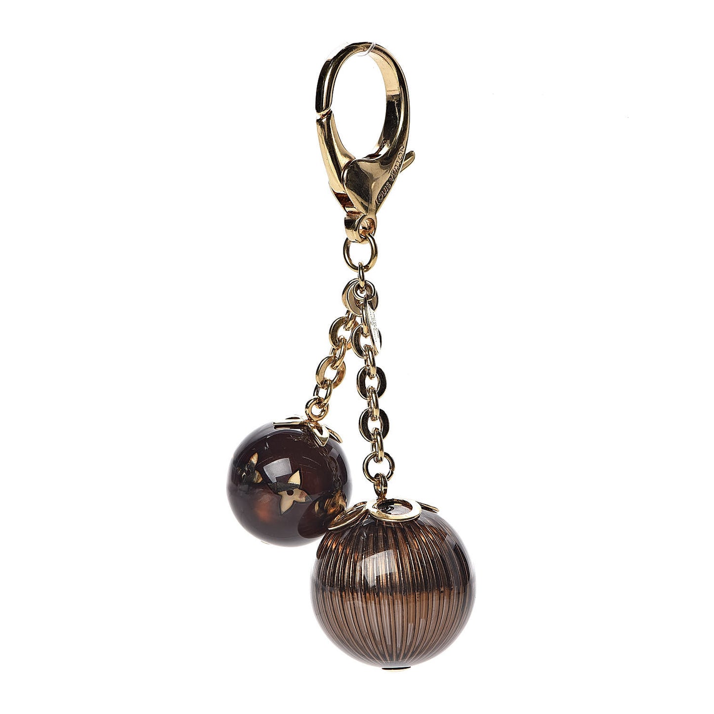 Fleur Ball Bag Charm Brown