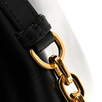Christian Dior Calfskin CD Embossed Medium C'est Chain Bucket Bag Black 13 of 13