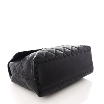 Chanel Caviar Quilted Jumbo Kelly Flap Black 3 of 8