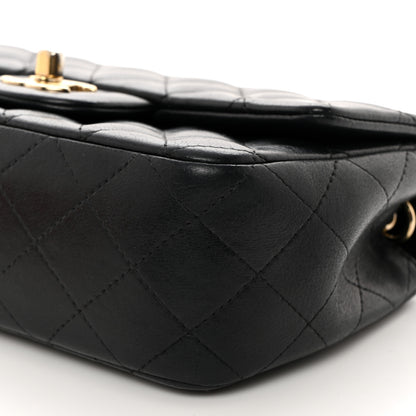 Chanel Lambskin Quilted Mini Rectangular Flap Black 10 of 11