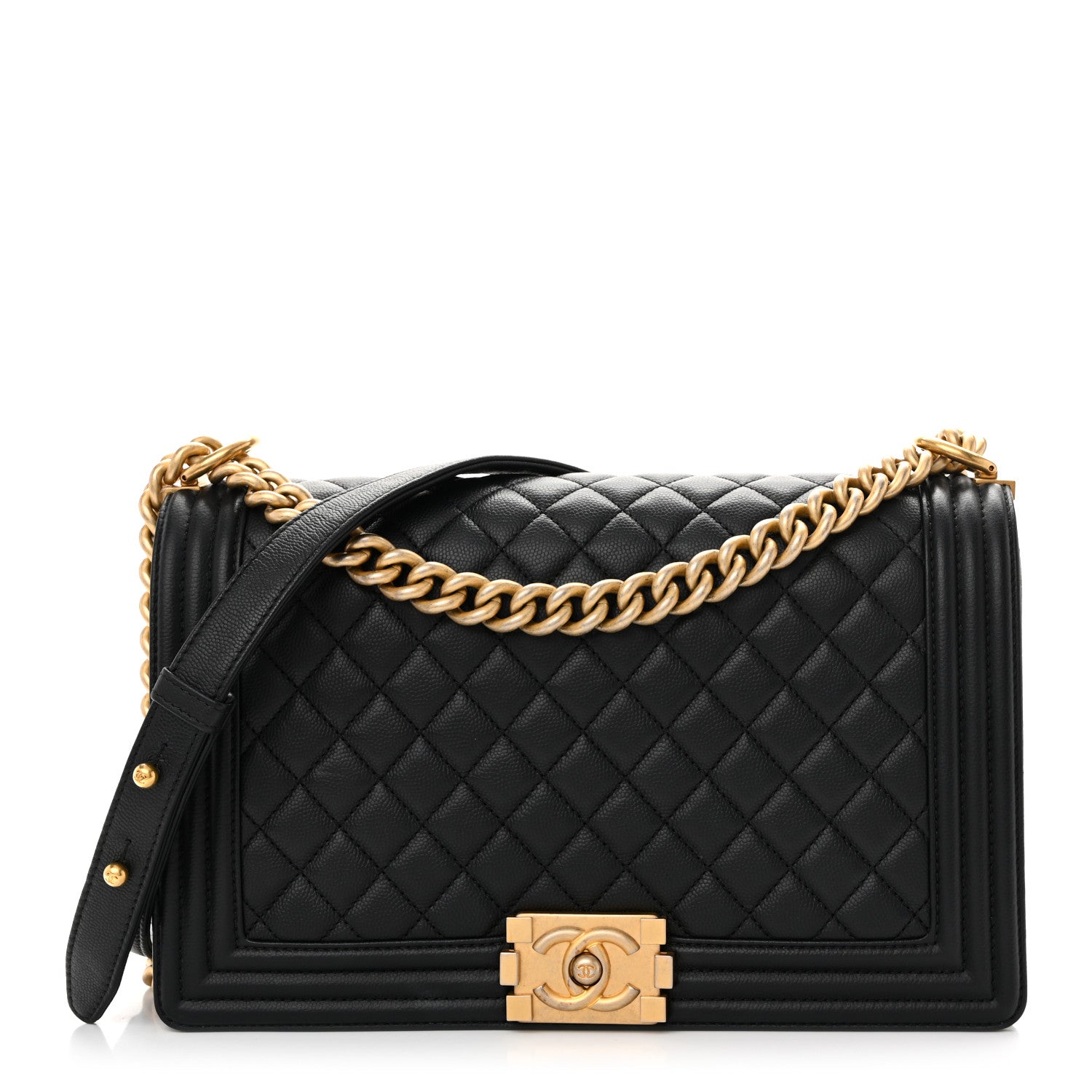 Chanel Caviar Quilted New Medium Boy Flap Black 1 of 10