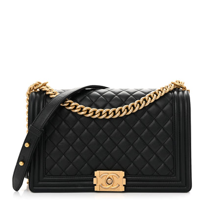 Chanel Caviar Quilted New Medium Boy Flap Black 1 of 10