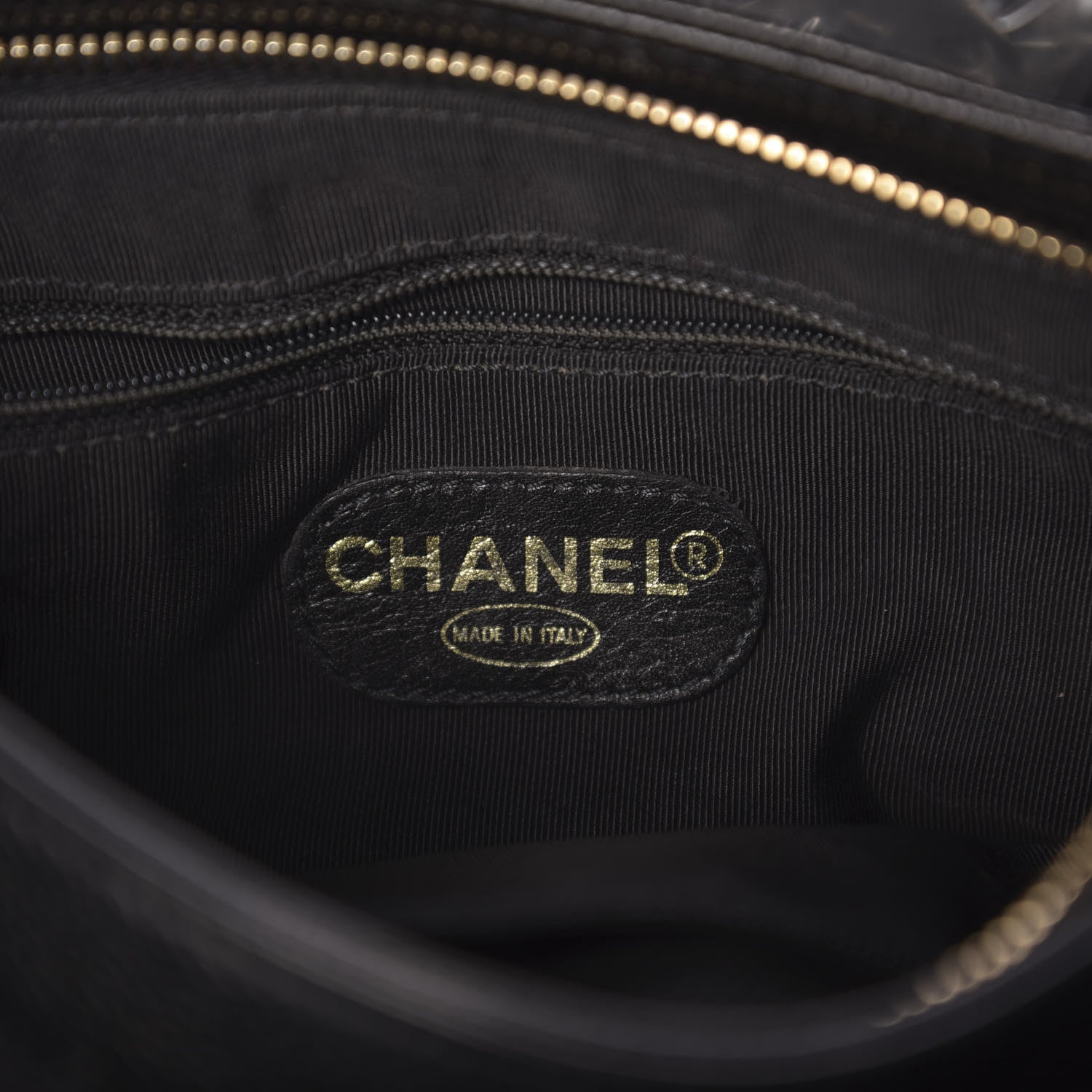 Chanel Caviar Wood Handle Handbag Black 6 of 12