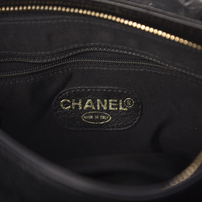 Chanel Caviar Wood Handle Handbag Black 6 of 12